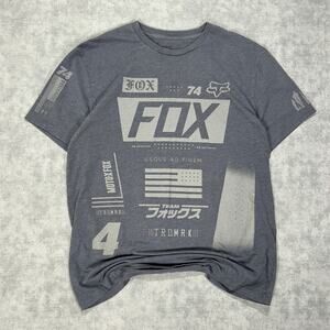 Fox Racing Union motocross streetwear graphic tshirt grey mens XL